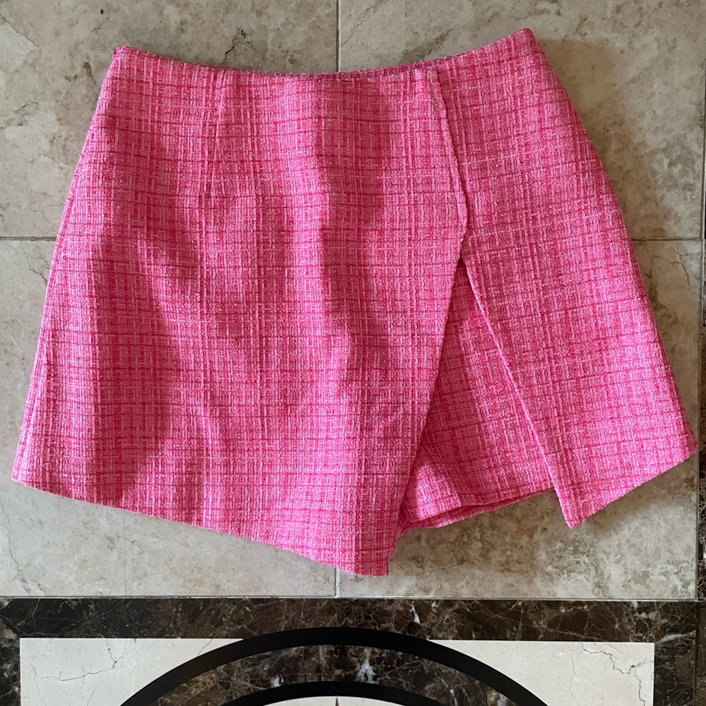 J.ING Pink Tweed Skort